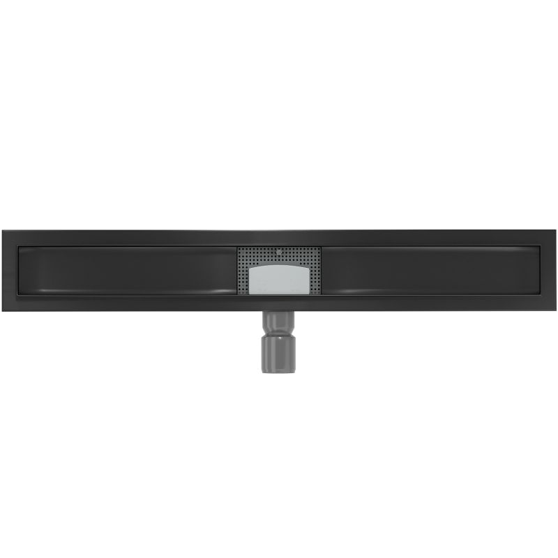 Korpus til lineært afløb Mexen Flat sort 80 cm, 1 stk.