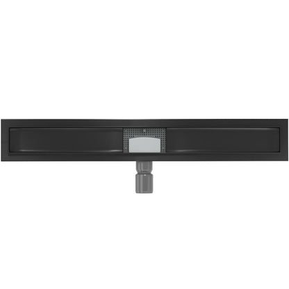 Korpus til lineært afløb Mexen Flat sort 80 cm, 1 stk.