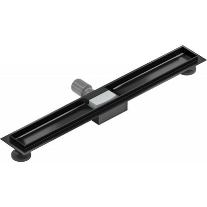 Korpus til lineært afløb Mexen Flat sort 80 cm, 1 stk.