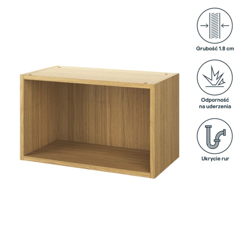 Korpus til underskab GoodHome Carway 60 cm egetræ