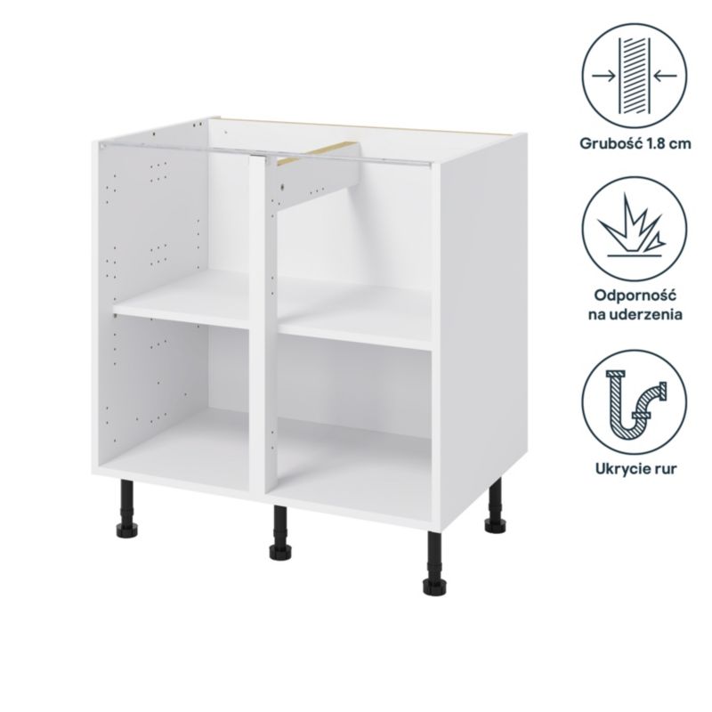 Korpus til nedre køkkenskab GoodHome Caraway 80 cm