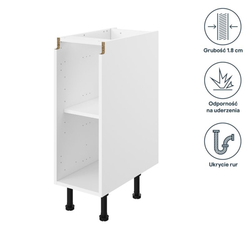 GoodHome Innovo køkkenskabskorpus 30 cm hvid