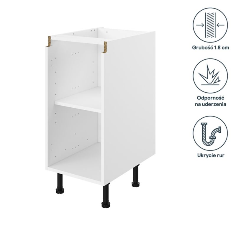 Korpus til køkkenskab GoodHome Innovo 40 cm hvid