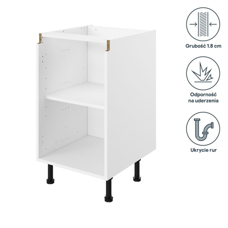 Korpus til køkkenskab GoodHome Innovo 50 cm hvid