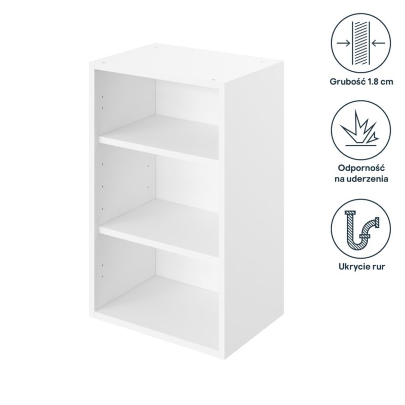 GoodHome væghængt køkkenskabskorpus 45 cm