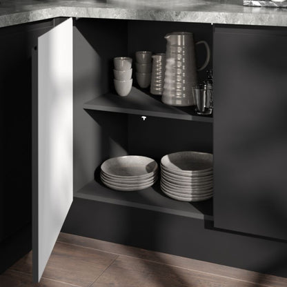 GoodHome Caraway 30 cm grå væghængt køkkenskabskorpus