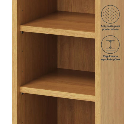 GoodHome Caraway væghængt køkkenskabskorpus 30 x 72 cm i egetræ