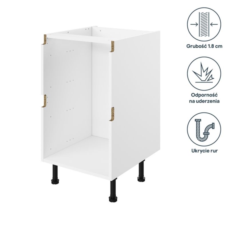 Korpus til køkkenskab med skuffer GoodHome Innovo 50 cm