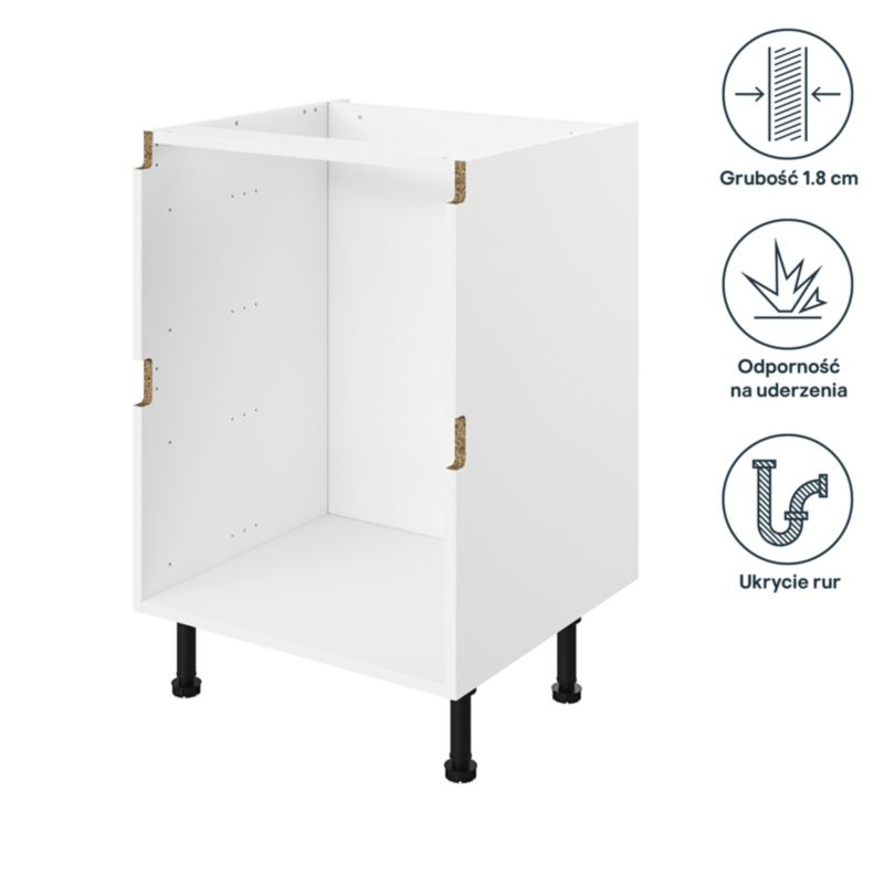 Korpus til køkkenskab med skuffer GoodHome Innovo 80 cm