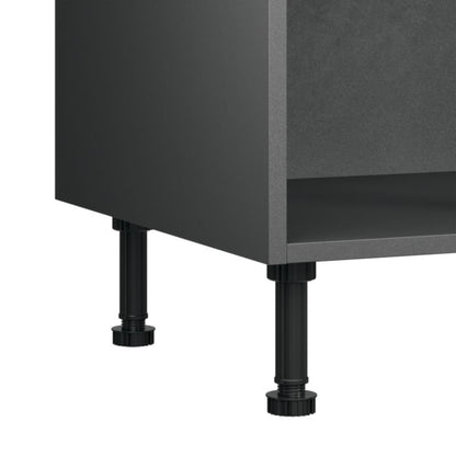 GoodHome Caraway køkkenskabskorpus til gulv, 80 cm, grå