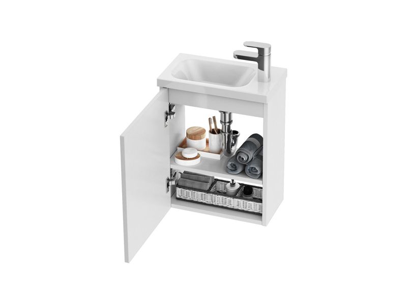 Korpus til Skab SD 400 Chrome 40x50 cm Hvid