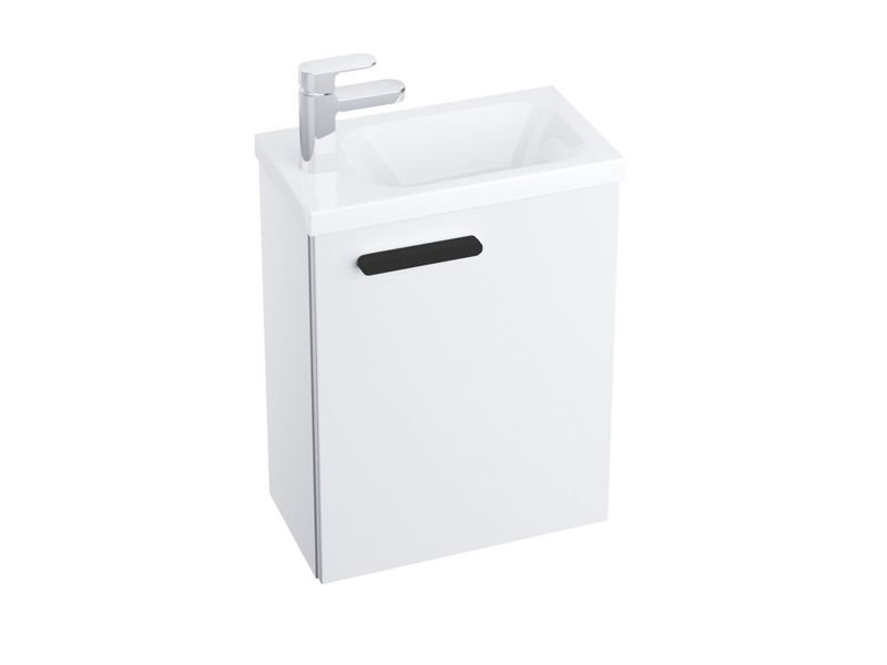 Skabskorpus SD 400 Chrome 40x22x50 cm hvid, sort greb