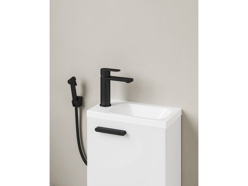 Skabskorpus SD 400 Chrome 40x22x50 cm hvid, sort greb