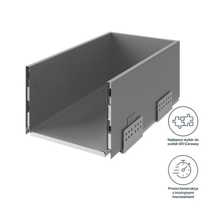 GoodHome Soto dyb skuffekorpus 30 cm antracit