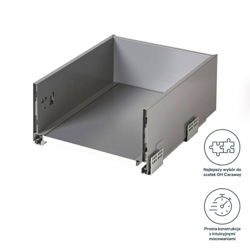 Korpus til dyb skuffe GoodHome Soto 40 cm i antracit