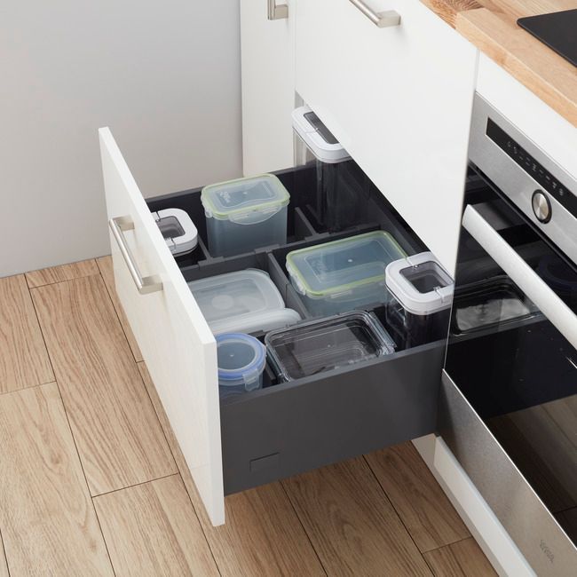 Korpus til dyb skuffe GoodHome Soto 60 cm i antracit