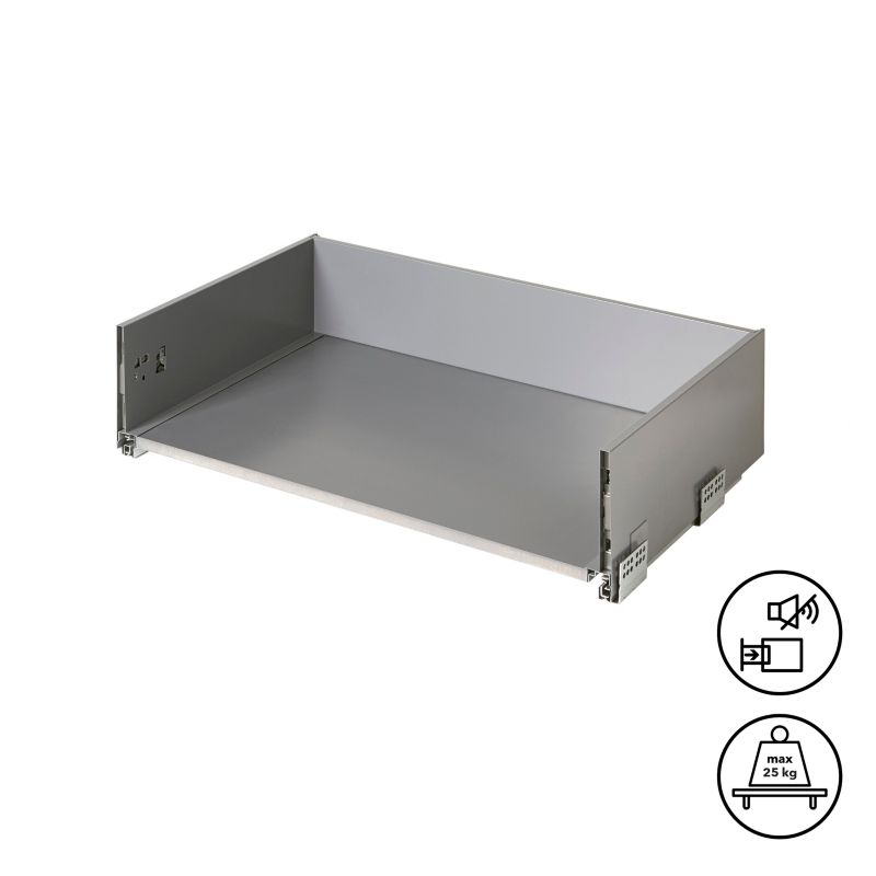Korpus til dyb skuffe GoodHome Soto 80 cm antracit