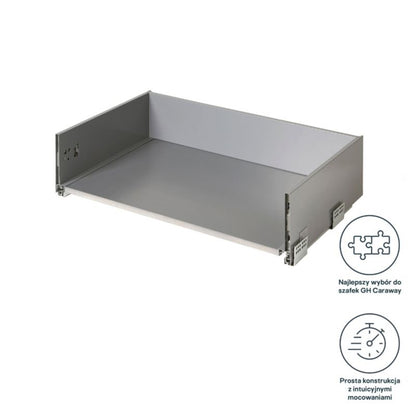 Korpus til dyb skuffe GoodHome Soto 80 cm antracit
