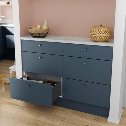 GoodHome slim dyb skuffekorpus 60 cm lys grå