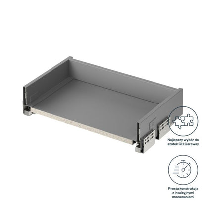 GoodHome slim standard skuffekorpus 50 cm lys grå