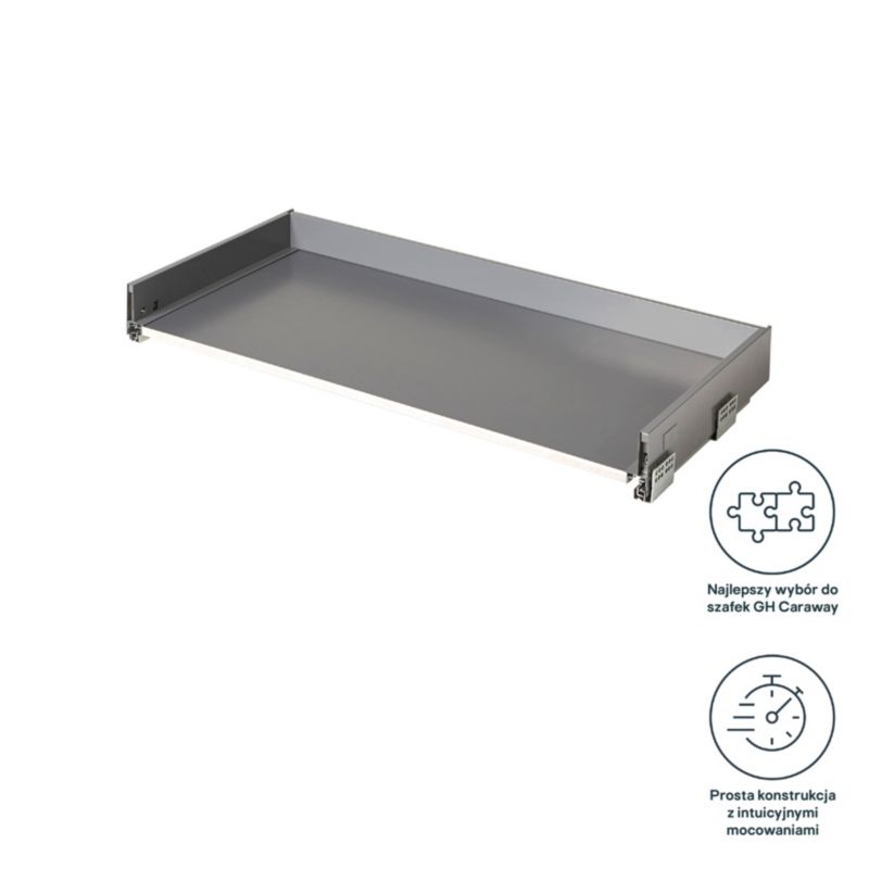 Korpus til skuffe GoodHome Soto 100 cm antracit