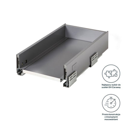Korpus til skuffe GoodHome Soto 30 cm antracit