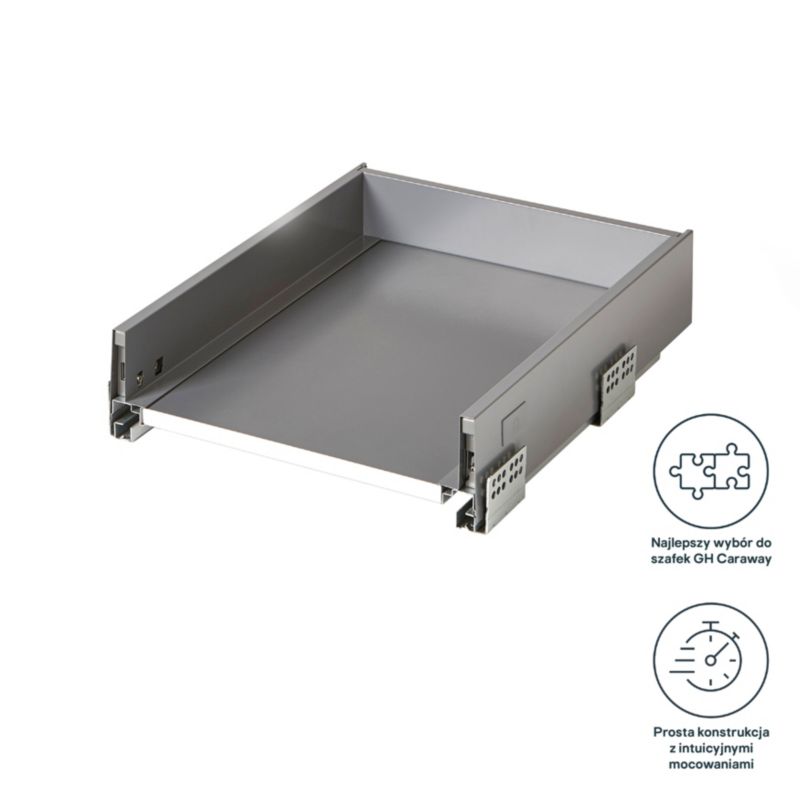 Korpus til skuffe GoodHome Soto 40 cm antracit