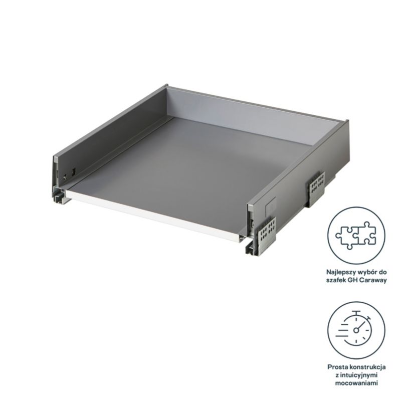 Korpus til skuffe GoodHome Soto 50 cm antracit