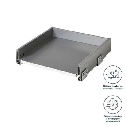 Korpus til skuffe GoodHome Soto 50 cm antracit