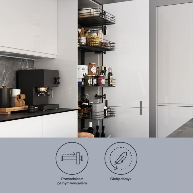 Korpus til skuffe GoodHome Soto 50 cm antracit