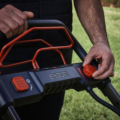 Erbauer 3-i-1 akku-plæneklipper med 72 V drivkraft og 46 cm klippebredde