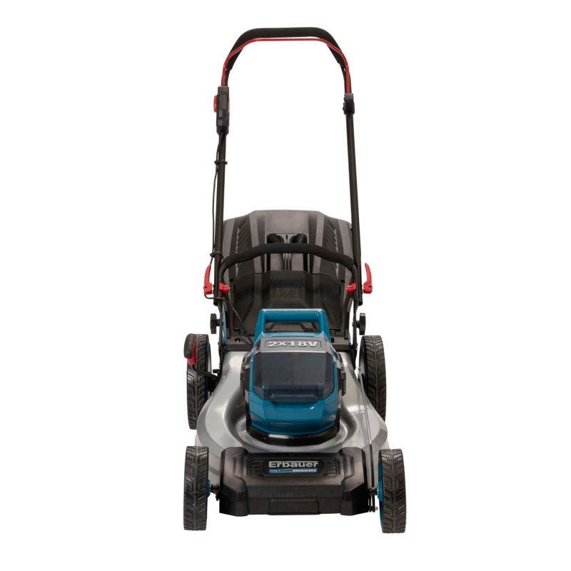 Erbauer akku-plæneklipper 2 x 18 V 46 cm med 2 x 5 Ah batterier
