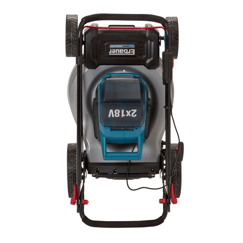Erbauer akku-plæneklipper 2 x 18 V 46 cm med 2 x 5 Ah batterier