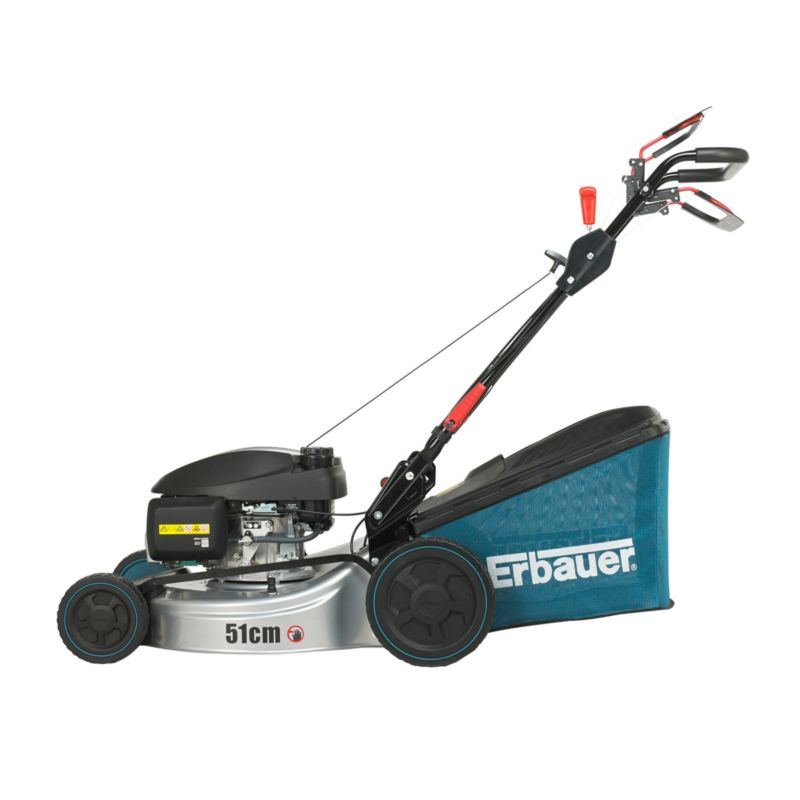 Erbauer GCV170 benzinplæneklipper med selvkørende funktion, 51 cm