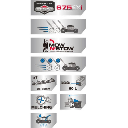 Benzindrevet plæneklipper med fremdrift MacAllister B&S 675EXI 51 cm