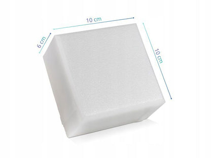 LED-belysningssten 10x10x6 cm Hvid