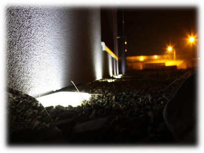 LED-belysningssten 10x10x6 cm Hvid