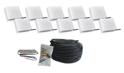 LED-belysningssten Bruklux 10x14x6 cm Sæt 10 stk