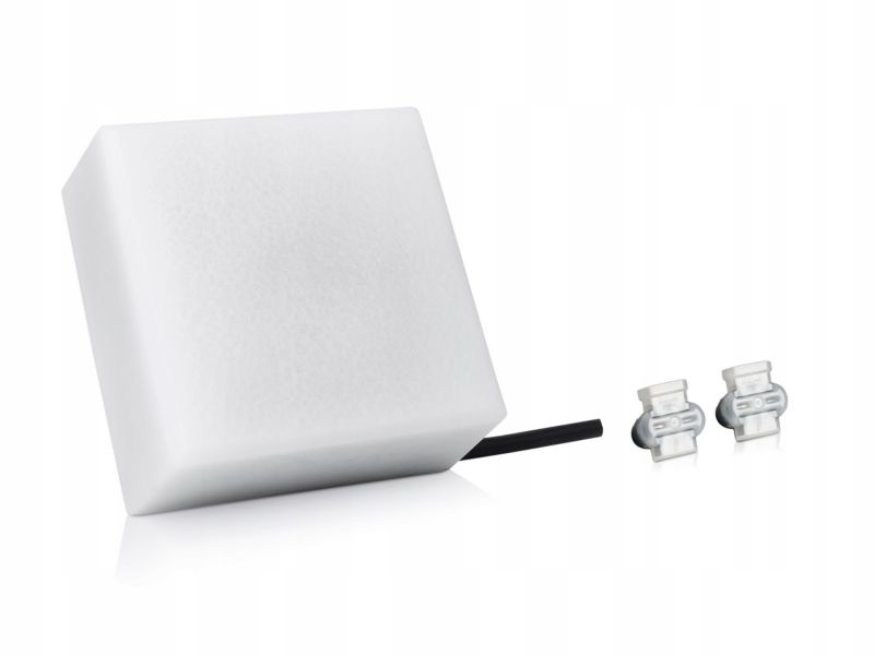 LED-belysningssten 14x14x6 cm Hvid