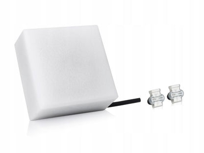 LED-belysningssten 14x14x6 cm Hvid Sæt 12 stk