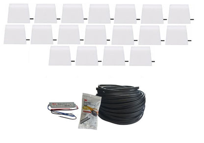 LED-belysningssten Piccola 8x9x9,5x6 cm Hvid 18 stk