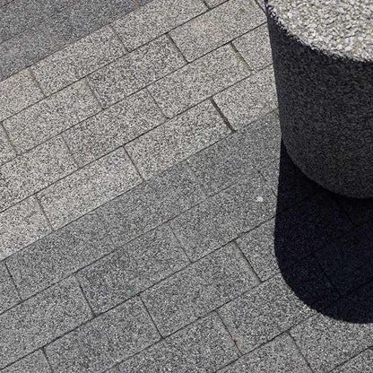 Vasket rektangulær chaussésten 6 cm grafitgrå