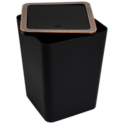 Badeværelsesspand 5,5 L Sort med Kobberramme 5905923653263