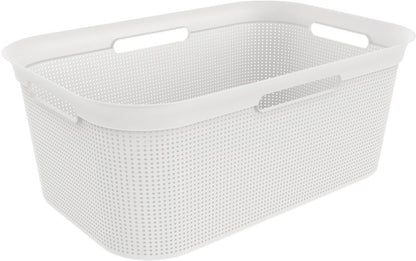 Vasketøjskurv Brisen 41 L Hvid Polypropylen 59x39x23 cm