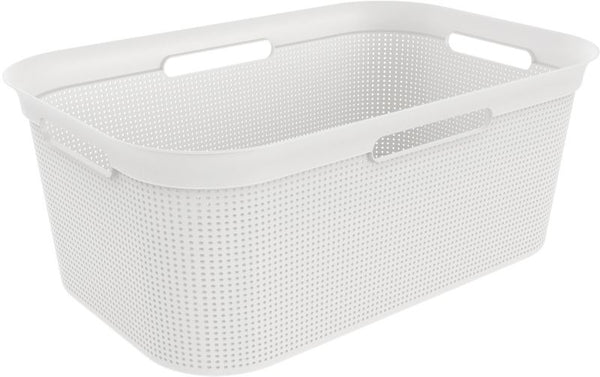 Vasketøjskurv Brisen 41 L Hvid Polypropylen 59x39x23 cm