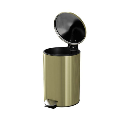 GoodHome Cavalla badeværelsesaffaldsspand med soft-close 3 l i guld