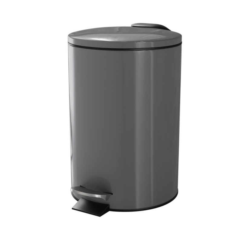 GoodHome Koros badeværelsesspand med soft-close, 3 l, antracit