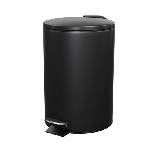 GoodHome Koros badeværelsesspand med soft-close, 3 l, mat-sort
