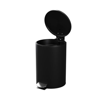 GoodHome Koros badeværelsesspand med soft-close, 3 l, mat-sort