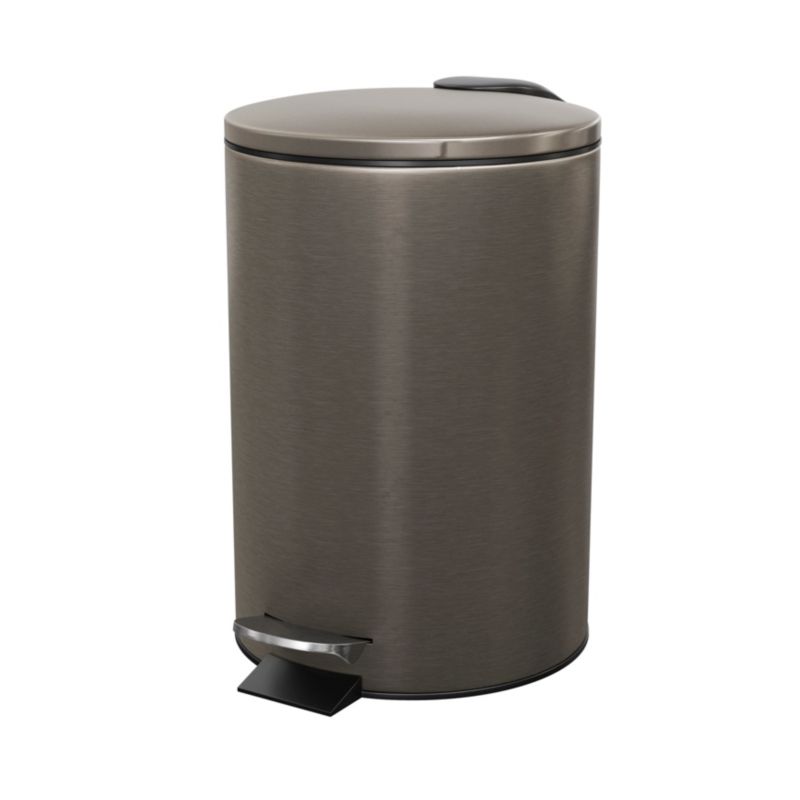 GoodHome Koros badeværelsesaffaldsspand med soft-close 3 l titanium
